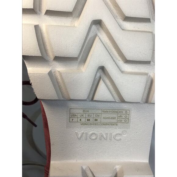 Vionic Women's Charm Ballari Oxford Lace Up Loafers in suede Sz. 7 Purple NWOT - Picture 5 of 9